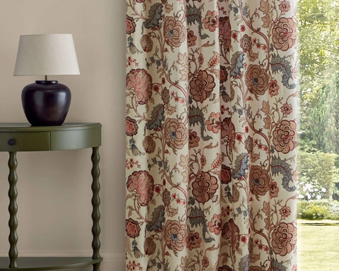 Sanderson Rose Salisbury Embroidery Crimson