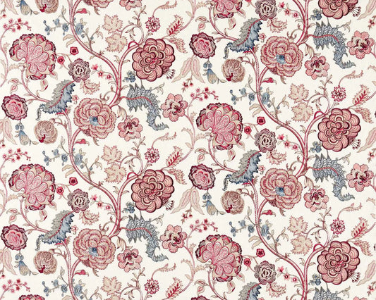 Sanderson Rose Salisbury Embroidery Crimson