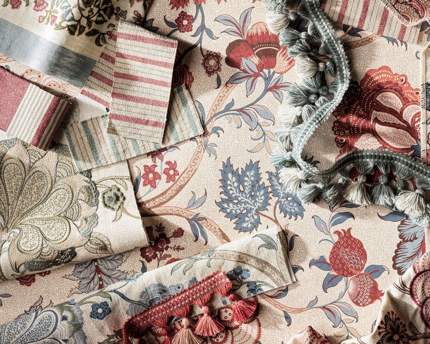 Sanderson Rose Salisbury Embroidery Yew Green
