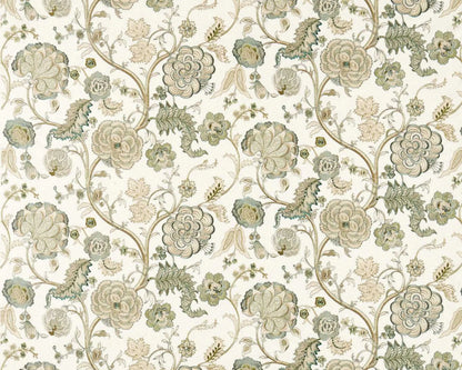 Sanderson Rose Salisbury Embroidery Yew Green