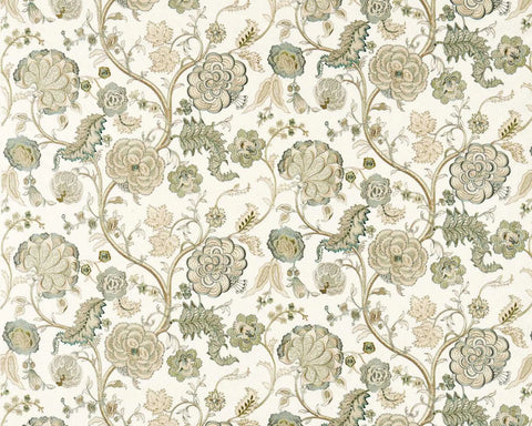 Sanderson Rose Salisbury Embroidery Yew Green