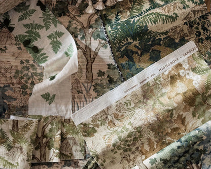Sanderson Stumpery Tapestry Fern