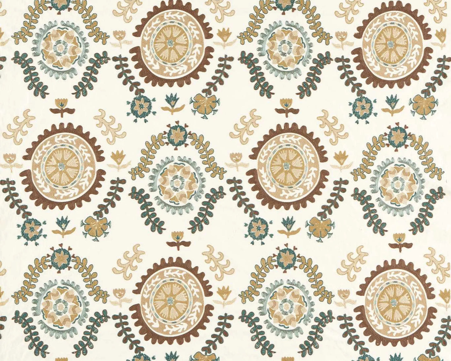 Sanderson Annabel`s Suzani Embroidery Mineral/Gritstone