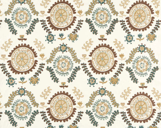 Sanderson Annabel`s Suzani Embroidery Mineral/Gritstone