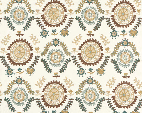 Sanderson Annabel`s Suzani Embroidery Mineral/Gritstone