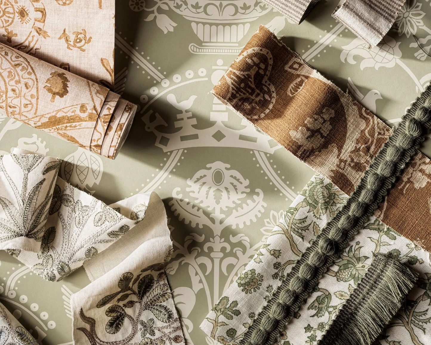 Sanderson Thyme Walk Mineral/Parchment