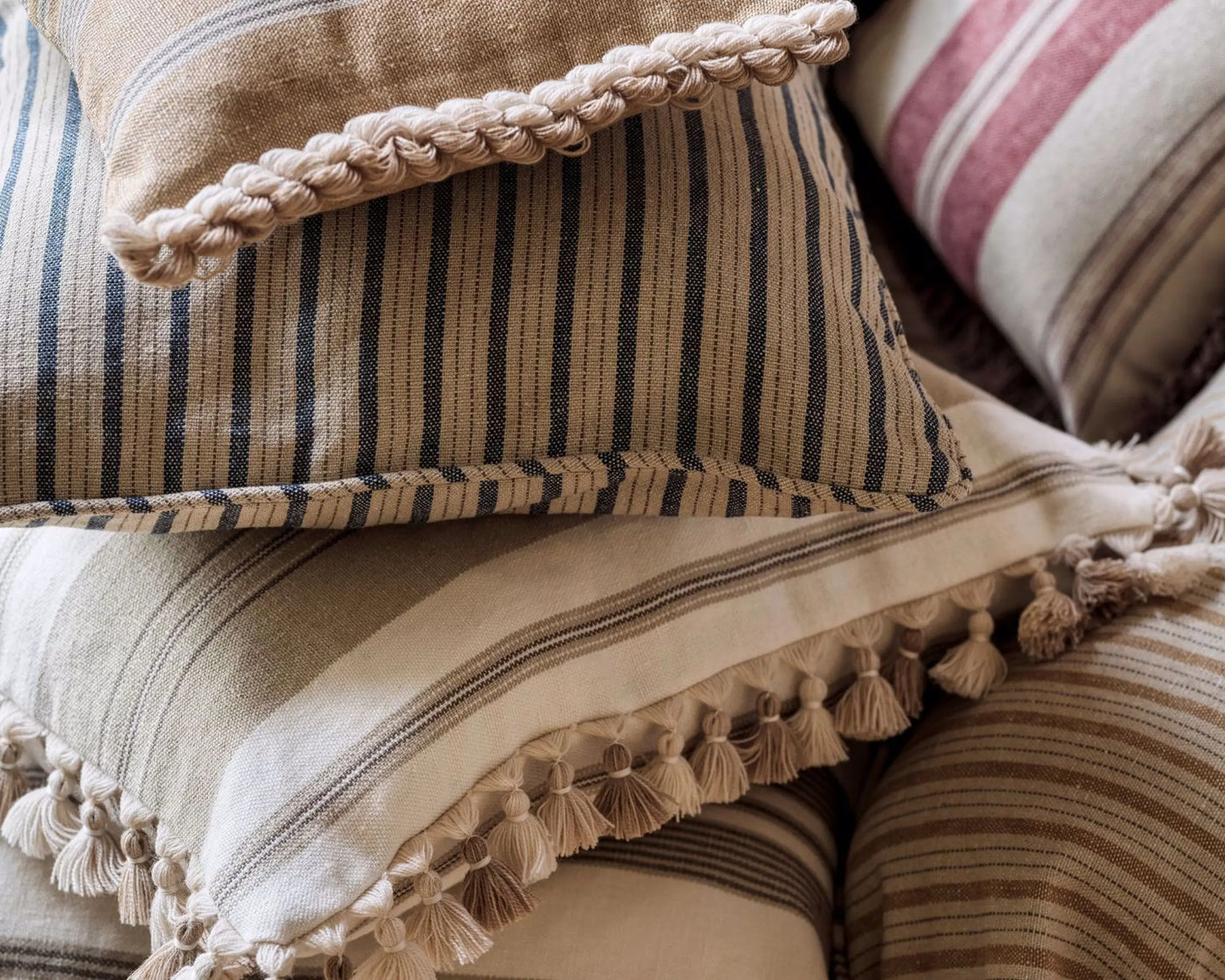 Sanderson Amberley Stripe Gritstone