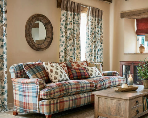Sanderson Bryndle Check Honey/Grey