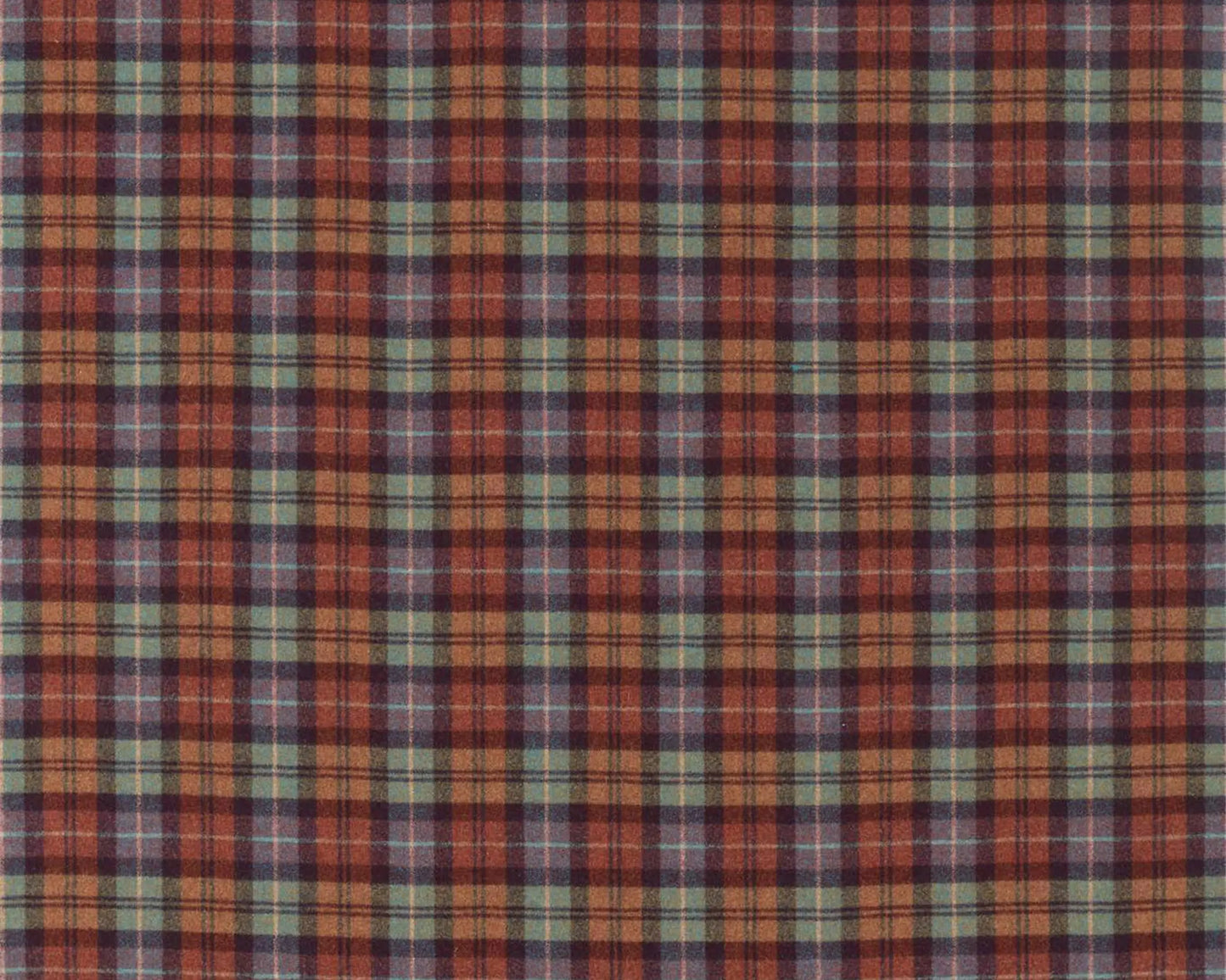 Sanderson Fenton Check Russet/Amber