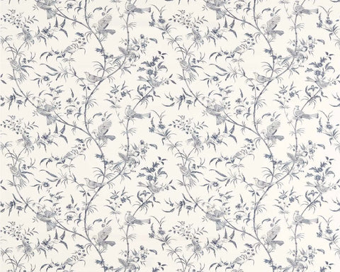 Sanderson Paradise Woods Toile Woad