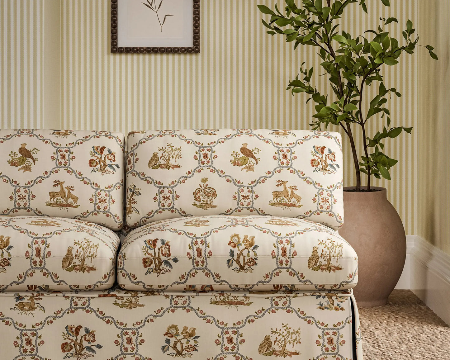 Sanderson Partridge & Pear Porcelain/Blossom