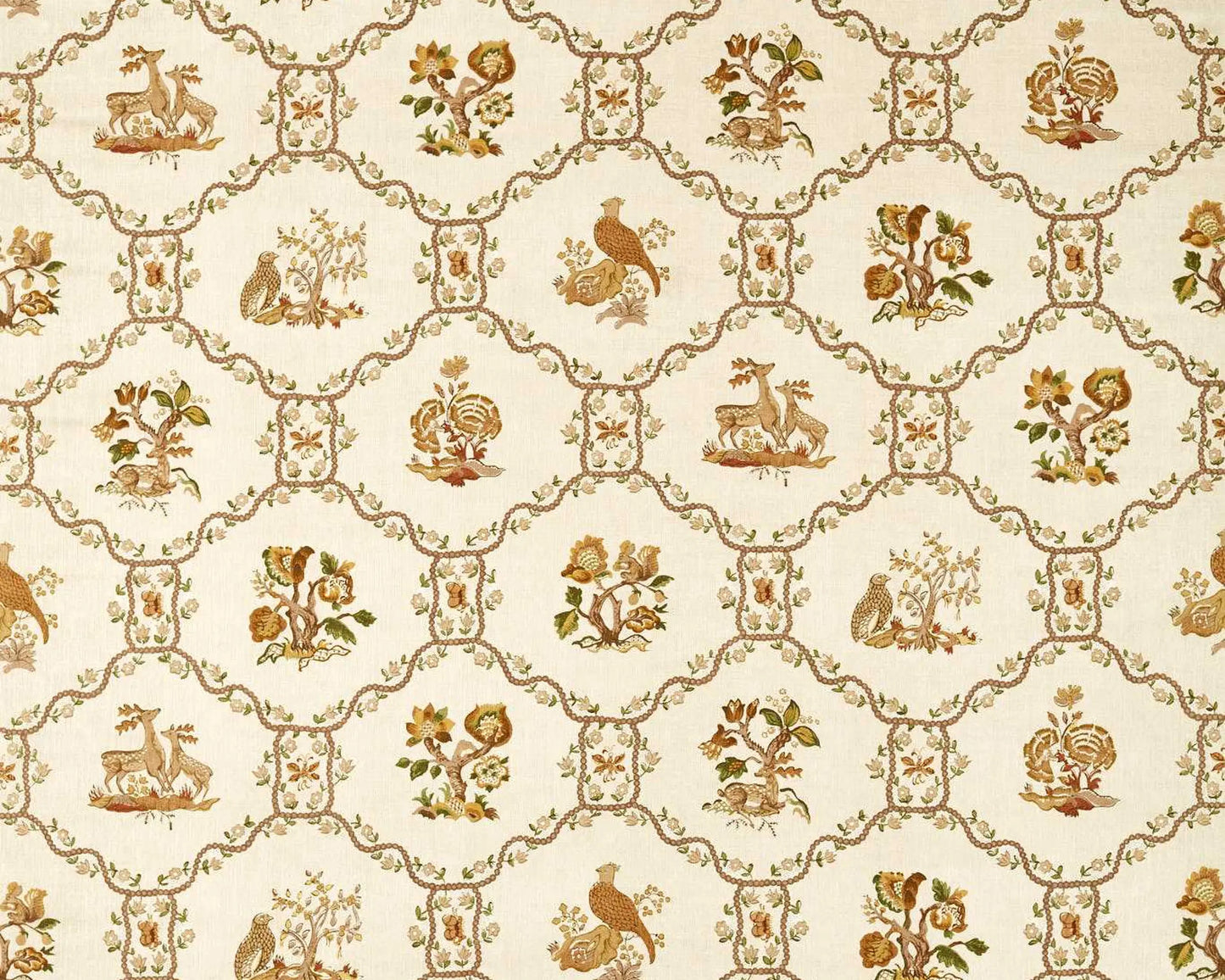 Sanderson Partridge & Pear Walnut/Harvest