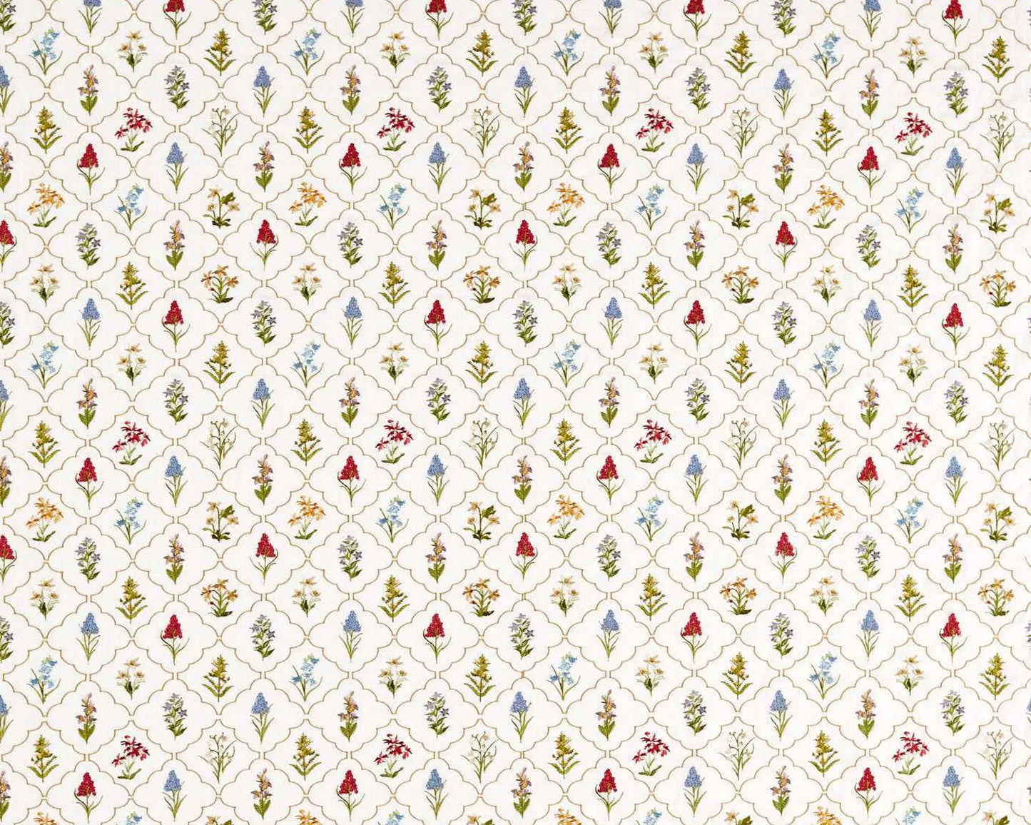 Sanderson Spring Meadow Embroidery Chintz