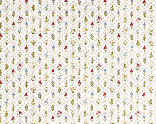 Sanderson Spring Meadow Embroidery Chintz