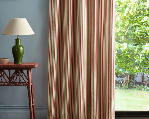 Sanderson Barneby Stripe Berry/Leaf