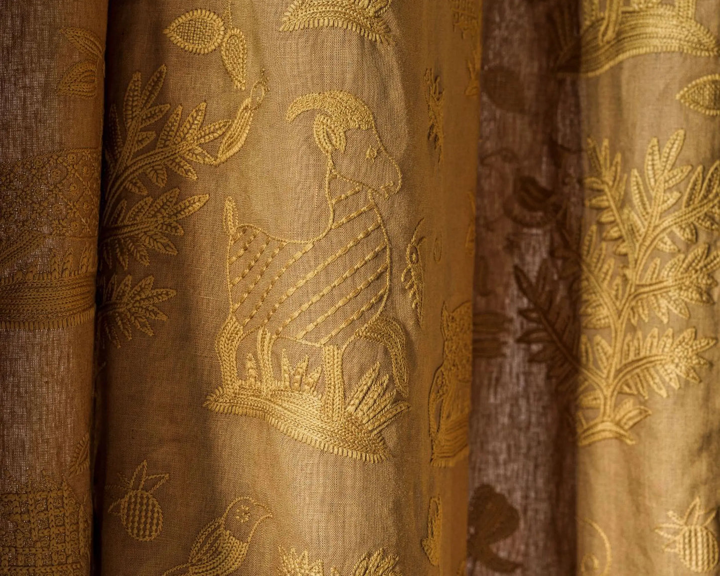 Sanderson Medieval Embroidery Mustard
