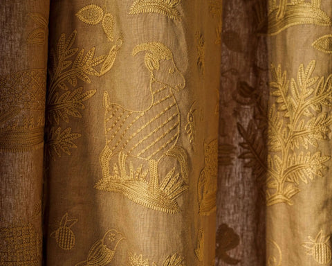 Sanderson Medieval Embroidery Mustard