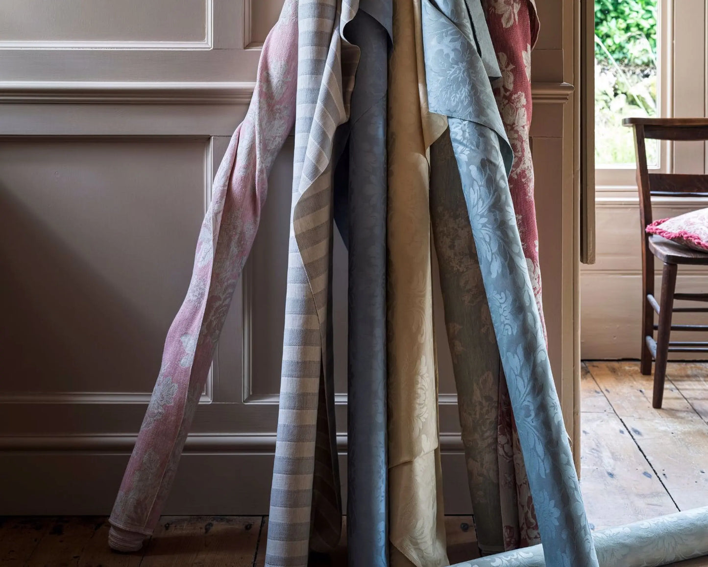 Sanderson Lymington Damask Sky Blue