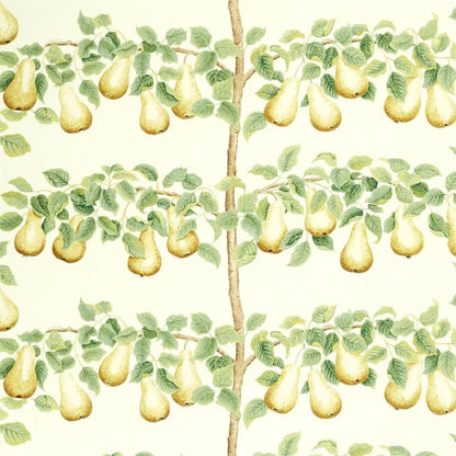 Sanderson Perry Pears Ochre/Leaf Green