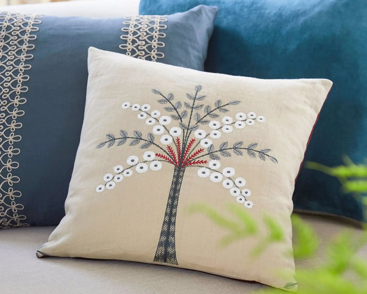 Sanderson Palm Grove Embroidery