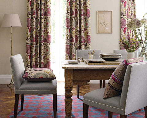 Sanderson Peas & Pods Cherry/Linen
