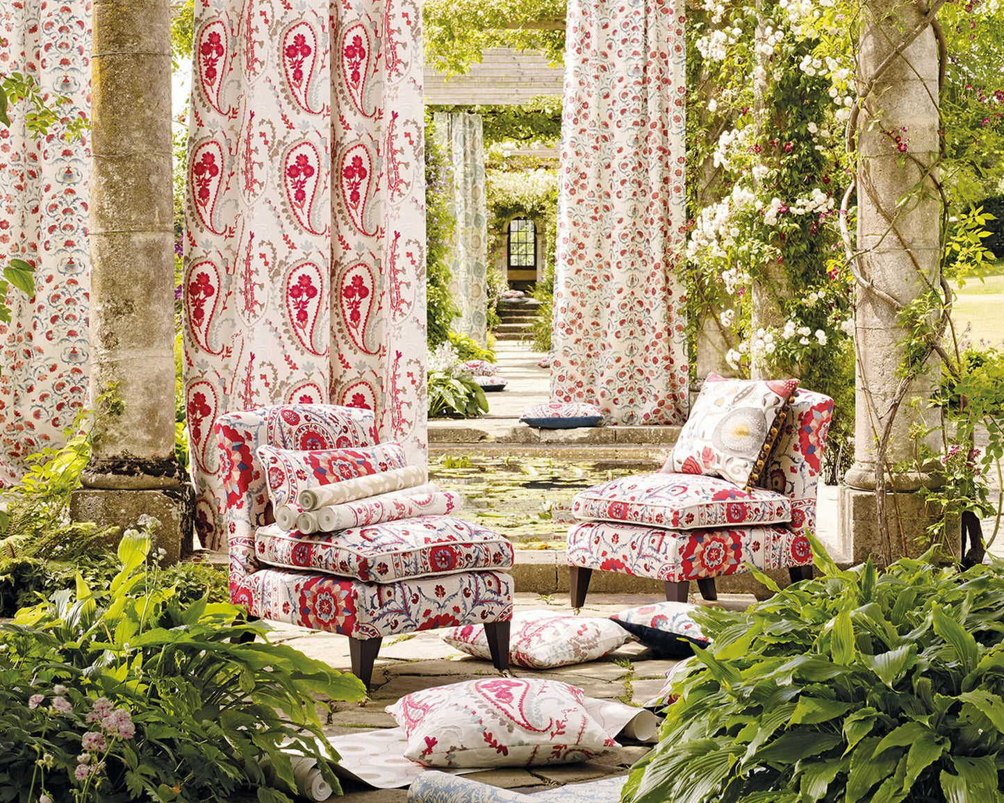 Sanderson Jamila Coral/Aqua