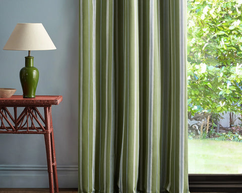 Sanderson Latimer Stripe Avocado/Indigo