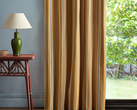 Sanderson Latimer Stripe Turmeric/Walnut