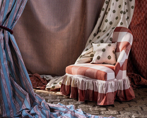 Sanderson Jamandi Stripe Mineral/Coral