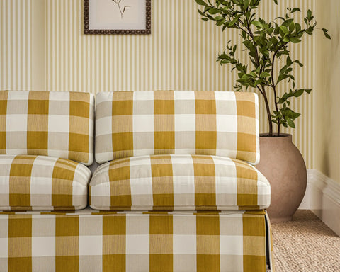 Sanderson Madras Check Golden Knot