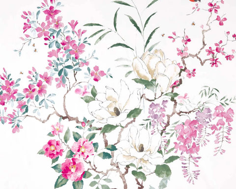 Sanderson Magnolia & Blossom Blossom/Leaf