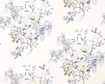Sanderson Magnolia & Blossom Mineral/Teal