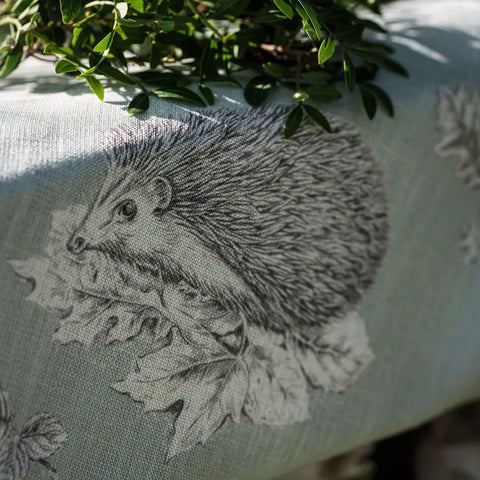 Sanderson Squirrel & Hedgehog Seaspray/Charcoal