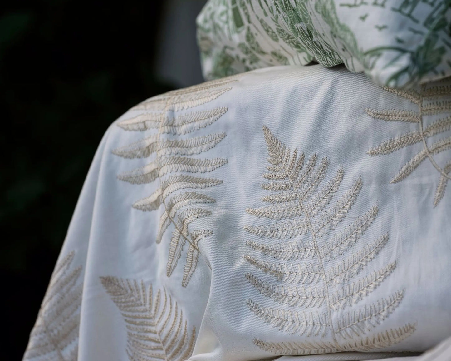 Sanderson Fern Embroidery Ivory