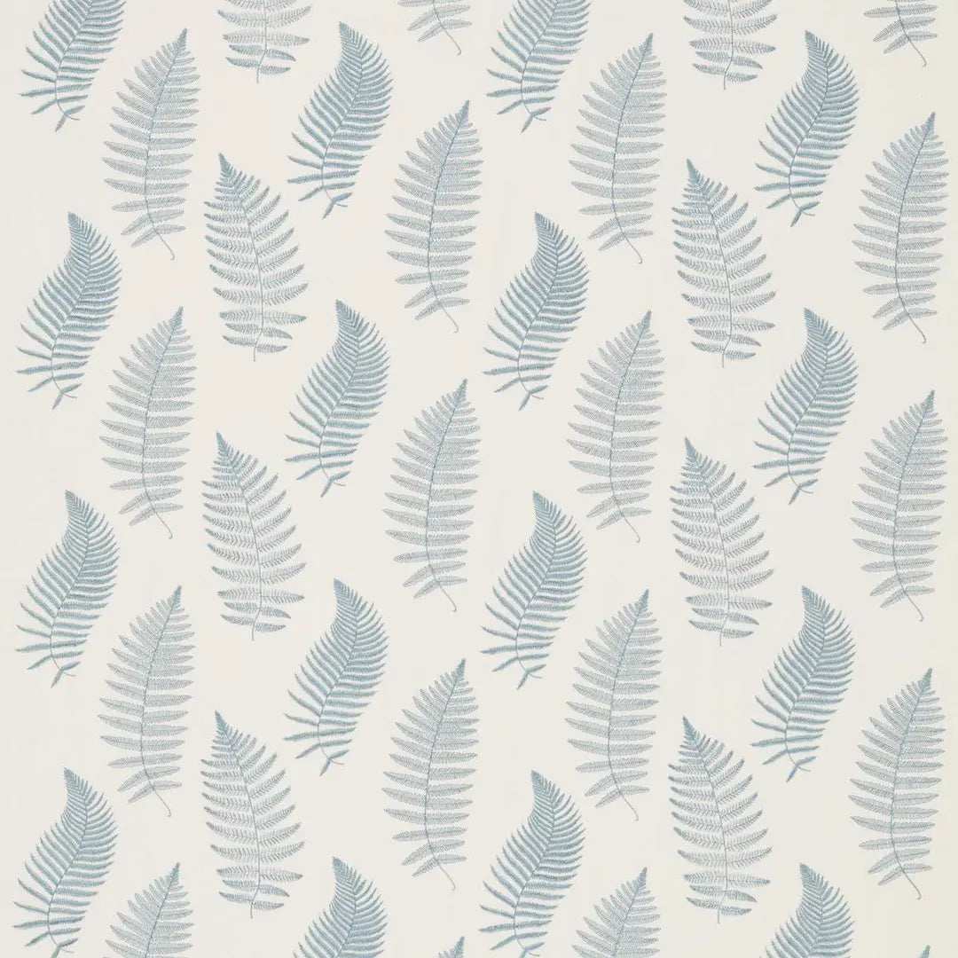 Sanderson Fern Embroidery Powder Blue