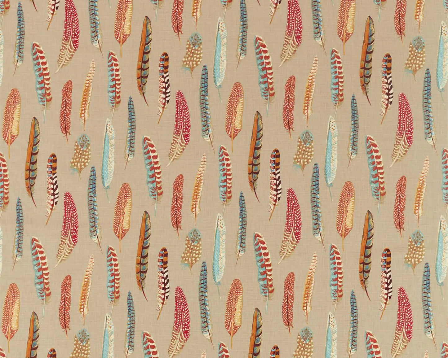 Sanderson Lismore Teal/Russet