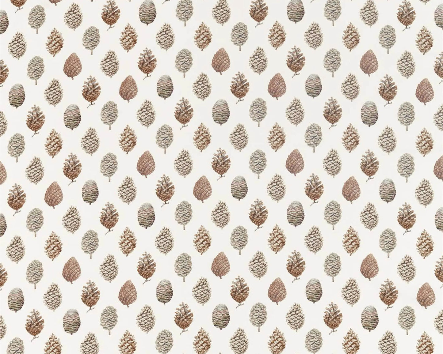 Sanderson Pine Cones Briarwood/Cream