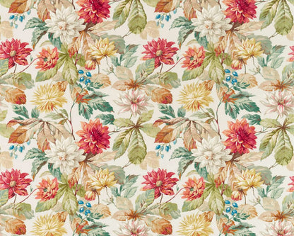 Sanderson Dahlia & Rosehip Briarwood/Russet