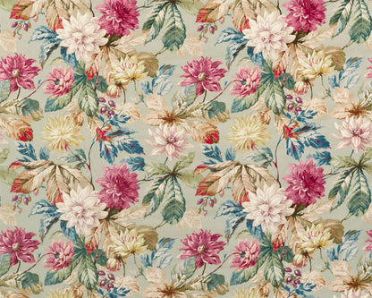 Sanderson Dahlia & Rosehip Velvet Mulberry/Grey