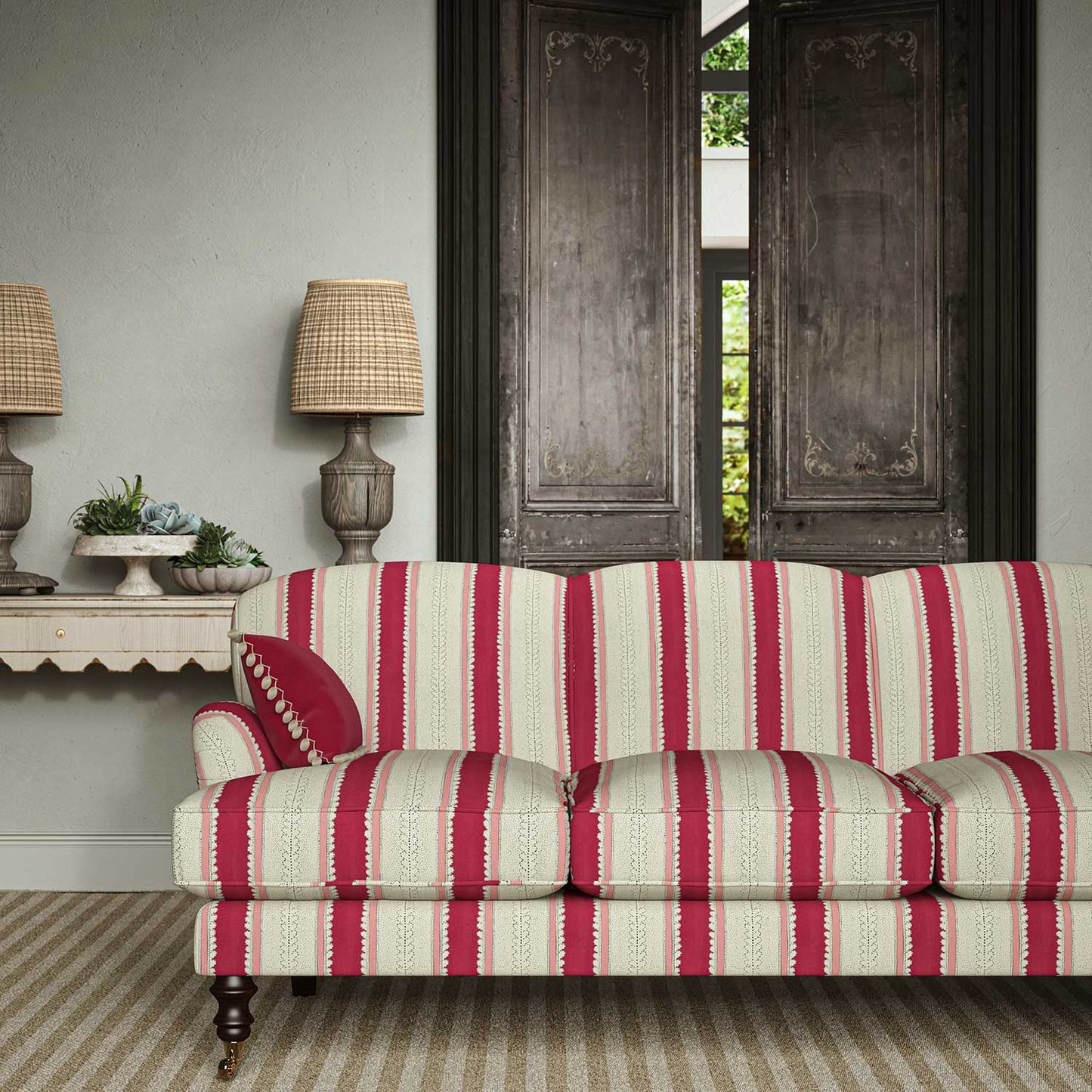 Linwood Dimity Dragon Fruit