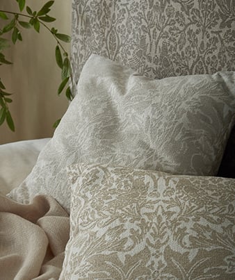 William Morris African Marigold Hessian