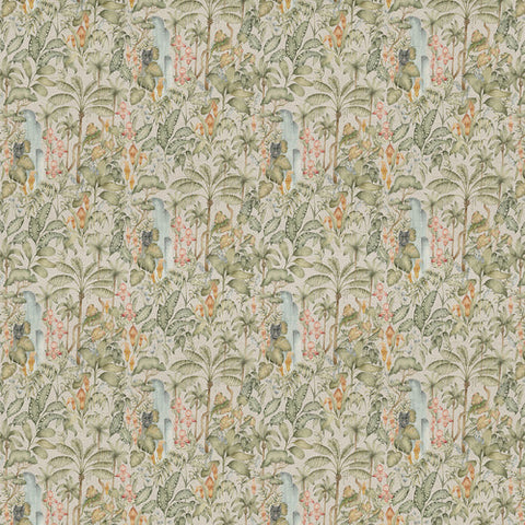 Voyage Maison Elysian Canopy Printed Cotton Fabric Green