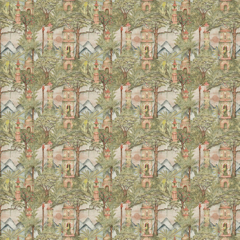 Voyage Maison Eden Ruins Fabric Green