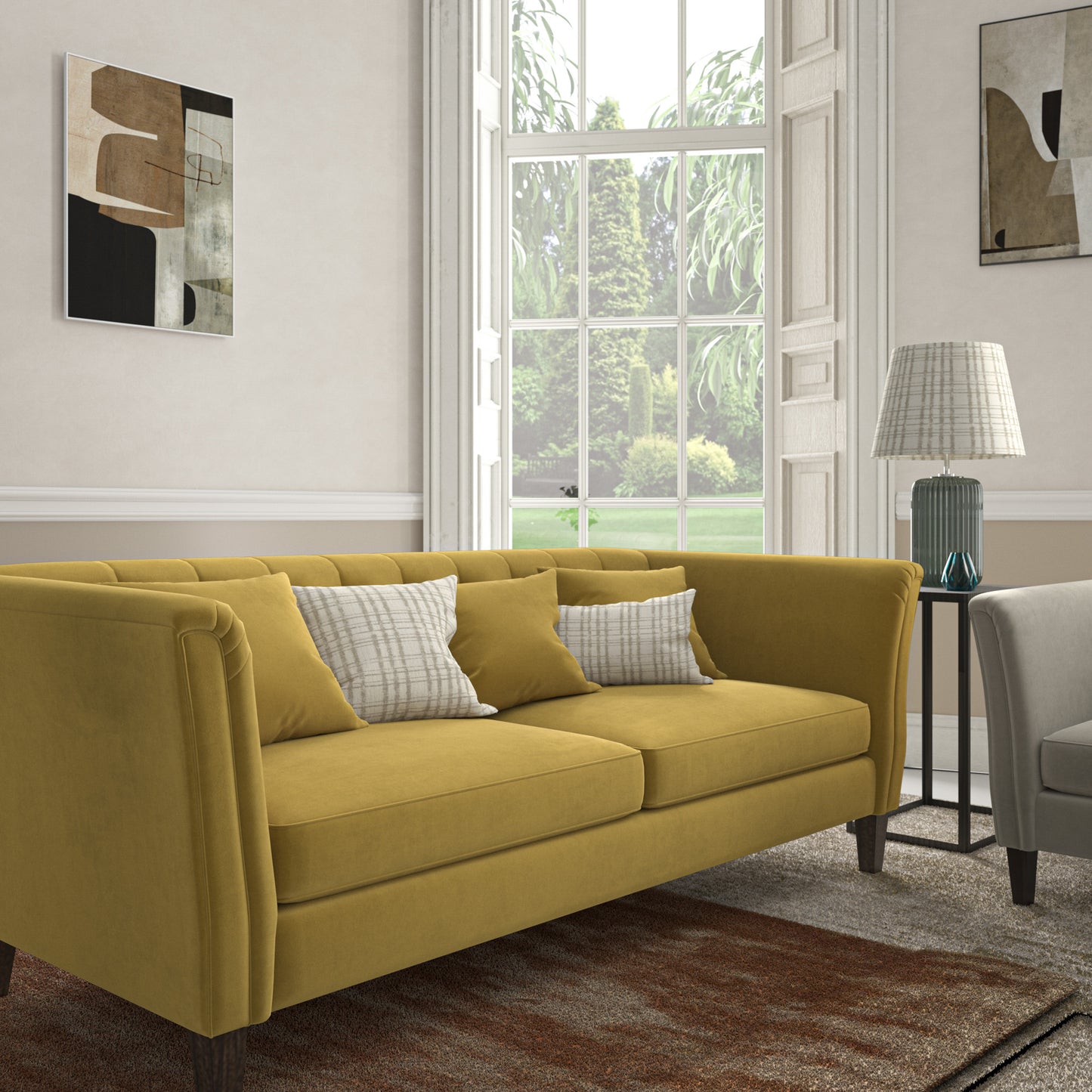 Warwick Eco-Velvet Ochre