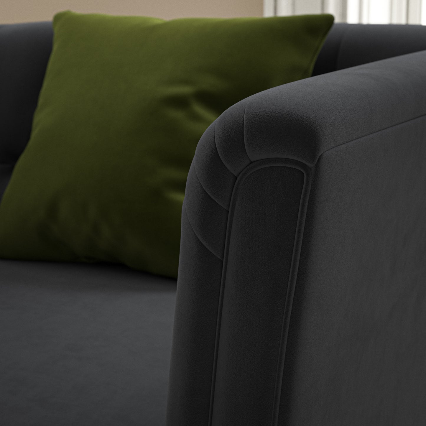 Warwick Eco-Velvet Tarmac