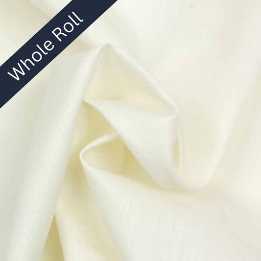 Curtain Lining Ivory Polycotton Premium Quality - Whole Roll 40m