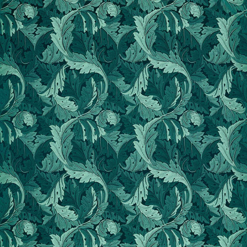 William Morris Acanthus Jacquard Teal