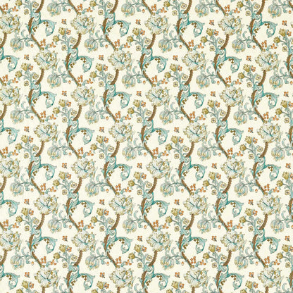 William Morris Golden Lily Embroidery Linen/Teal