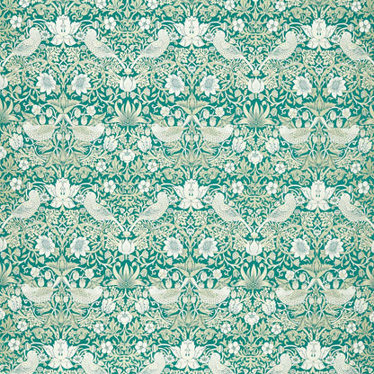 William Morris Strawberry Thief Jacquard Teal