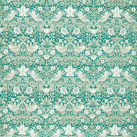 William Morris Strawberry Thief Jacquard Teal